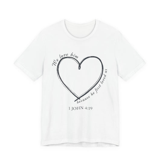 Heart T-shirt with scripture, Valentines Day or any Day