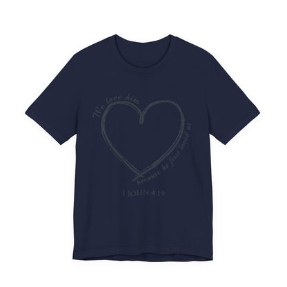 Heart T-shirt with scripture, Valentines Day or any Day