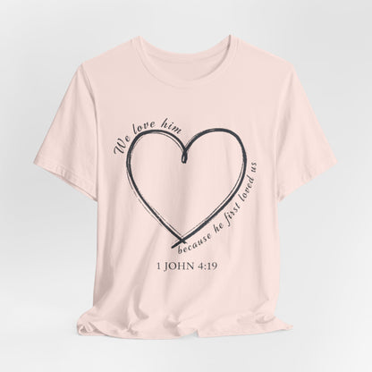 Heart T-shirt with scripture, Valentines Day or any Day