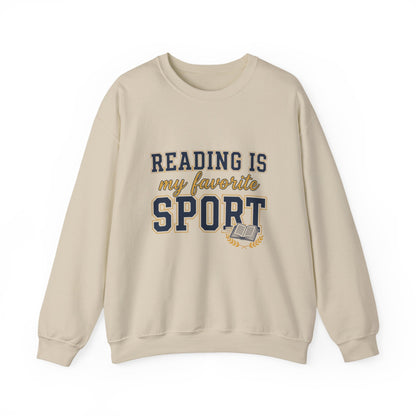 Reading Is My Favorite Sport Sweatshirt/ books, crewneck, cozy weather, reading, gifts for book lovers