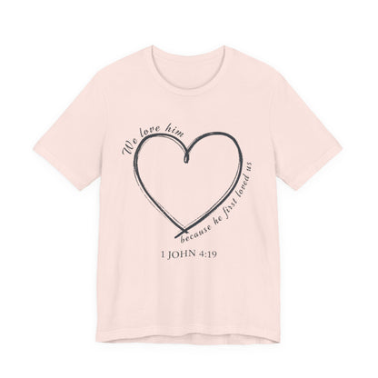 Heart T-shirt with scripture, Valentines Day or any Day
