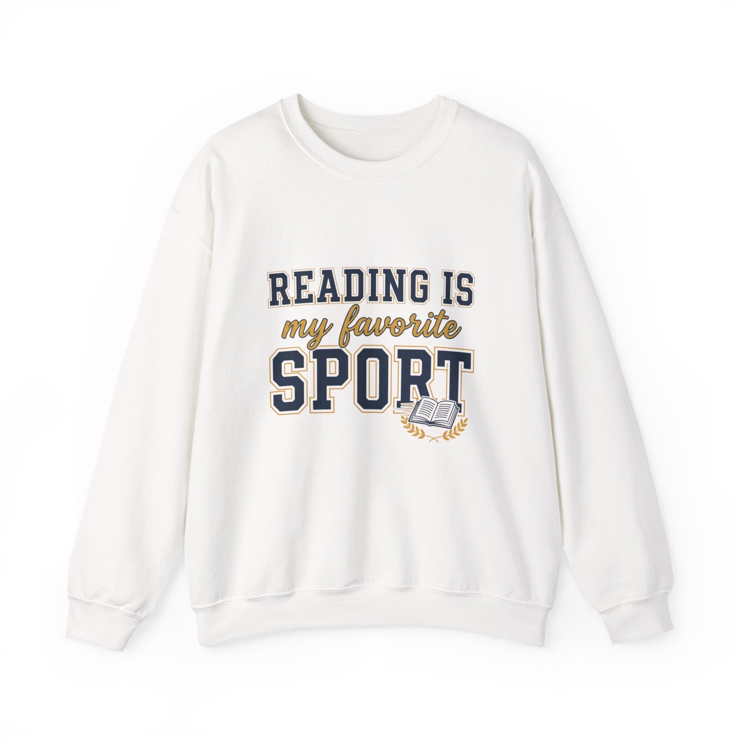 Reading Is My Favorite Sport Sweatshirt/ books, crewneck, cozy weather, reading, gifts for book lovers