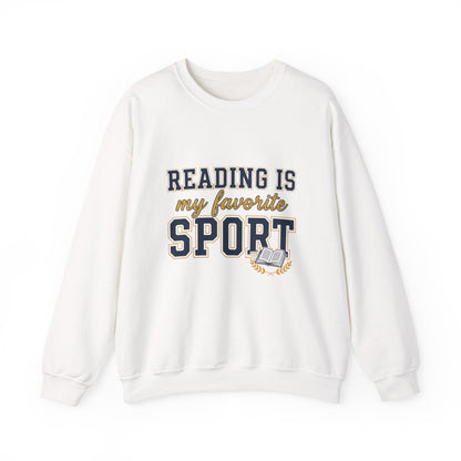 Reading Is My Favorite Sport Sweatshirt/ books, crewneck, cozy weather, reading, gifts for book lovers