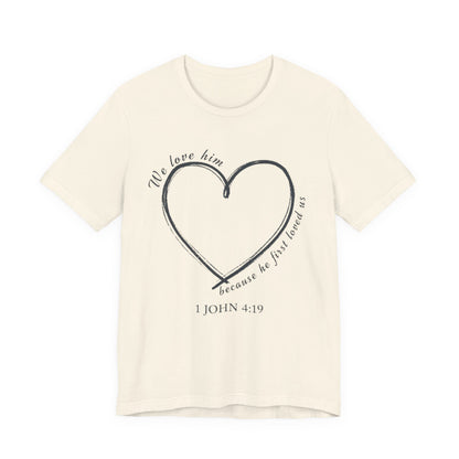 Heart T-shirt with scripture, Valentines Day or any Day
