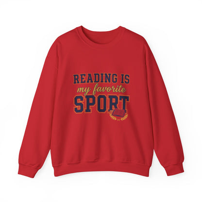 Reading Is My Favorite Sport Sweatshirt/ books, crewneck, cozy weather, reading, gifts for book lovers