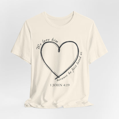 Heart T-shirt with scripture, Valentines Day or any Day