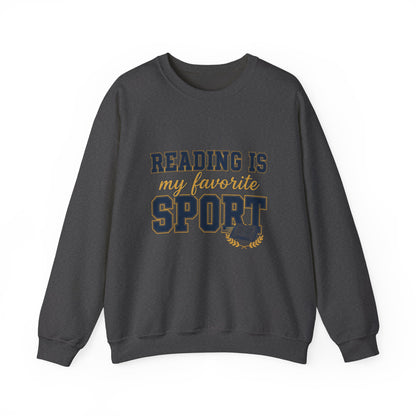 Reading Is My Favorite Sport Sweatshirt/ books, crewneck, cozy weather, reading, gifts for book lovers