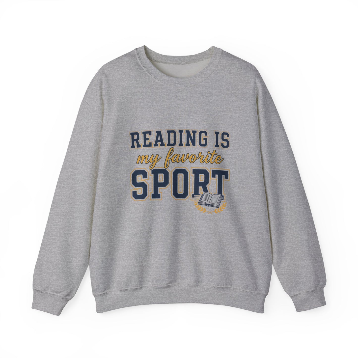 Reading Is My Favorite Sport Sweatshirt/ books, crewneck, cozy weather, reading, gifts for book lovers
