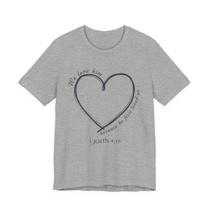 Heart T-shirt with scripture, Valentines Day or any Day