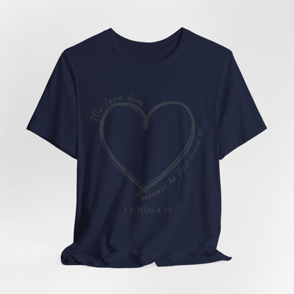 Heart T-shirt with scripture, Valentines Day or any Day