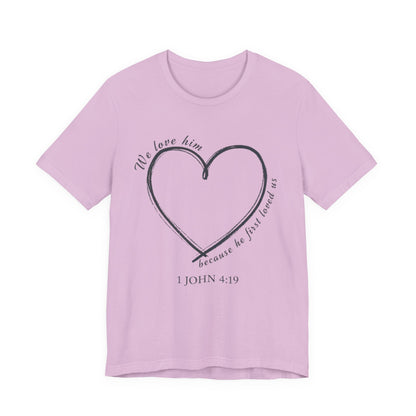 Heart T-shirt with scripture, Valentines Day or any Day