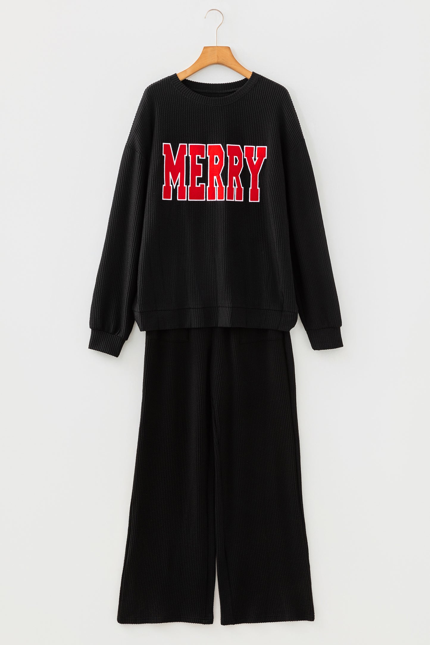 Evergreen JOLLY Corded Long Sleeve Top and Pockets Pants Set